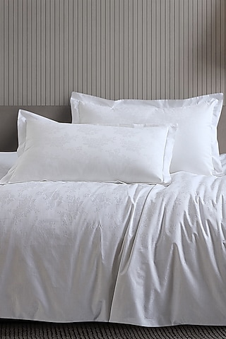 White Cotton Duvet Cover by Malako