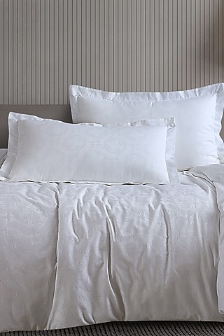 White Cotton Duvet Cover by Malako