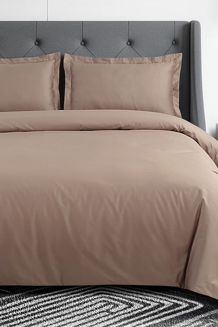 Brown Cotton Duvet Cover by Malako at Pernia's Pop Up Shop