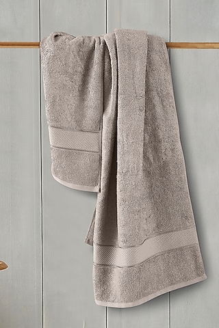 Taupe Brown Pure Bamboo Bath Towel by Malako