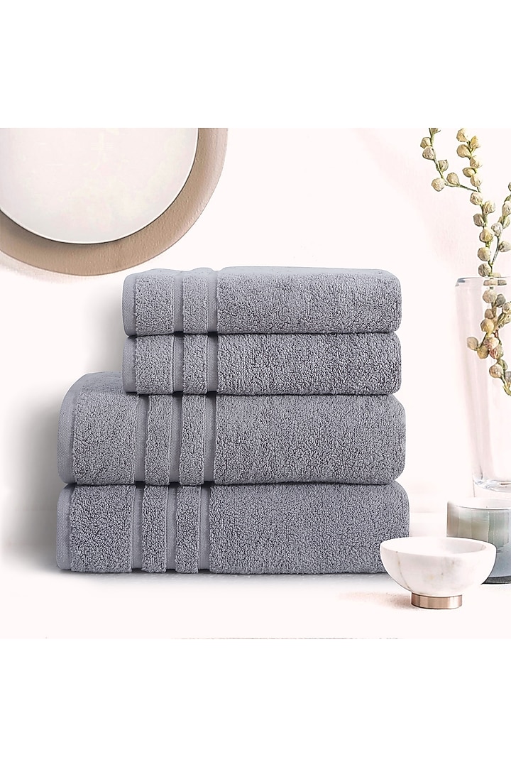 Grey Cotton Bath Towel by Malako at Pernia's Pop Up Shop