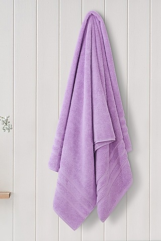 Lilac Cotton Bath Towel by Malako