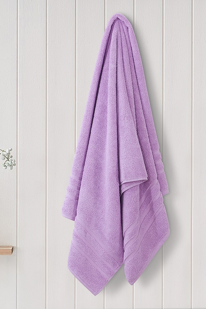 Lilac Cotton Hand Towel Set by Malako at Pernia's Pop Up Shop