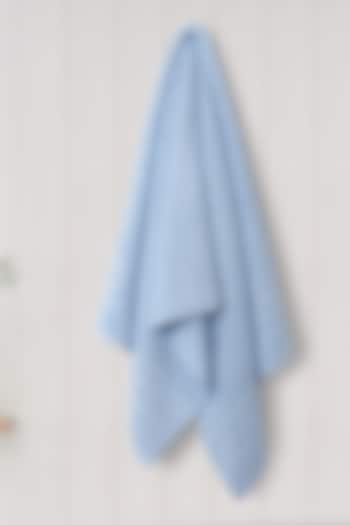 Blue Cotton Bath Towel by Malako at Pernia's Pop Up Shop