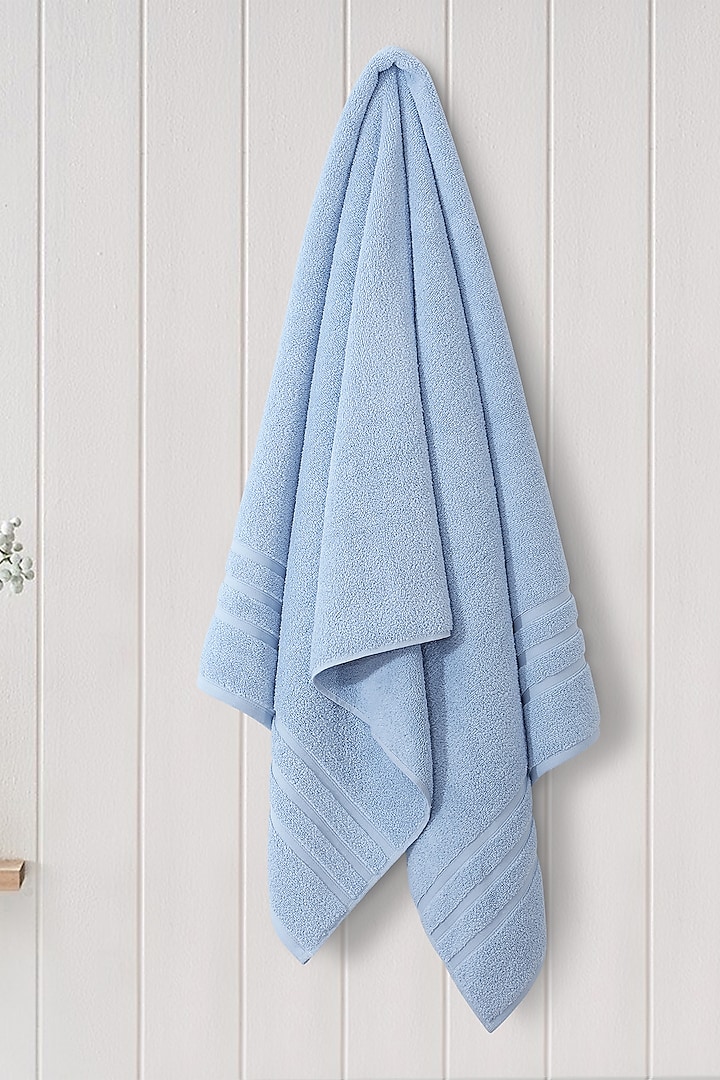 Blue Cotton Hand Towel by Malako at Pernia's Pop Up Shop