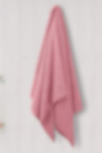 Rose Pink Cotton Bath Towel by Malako at Pernia's Pop Up Shop