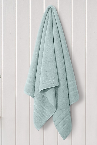 Green Cotton Bath Towel by Malako