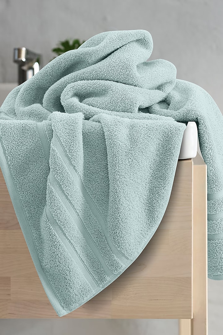 Green Cotton Bath Towel by Malako at Pernia's Pop Up Shop