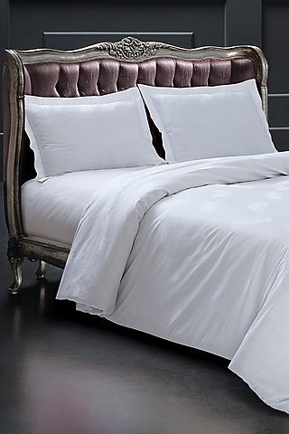 White Cotton Bedsheet Set by Malako