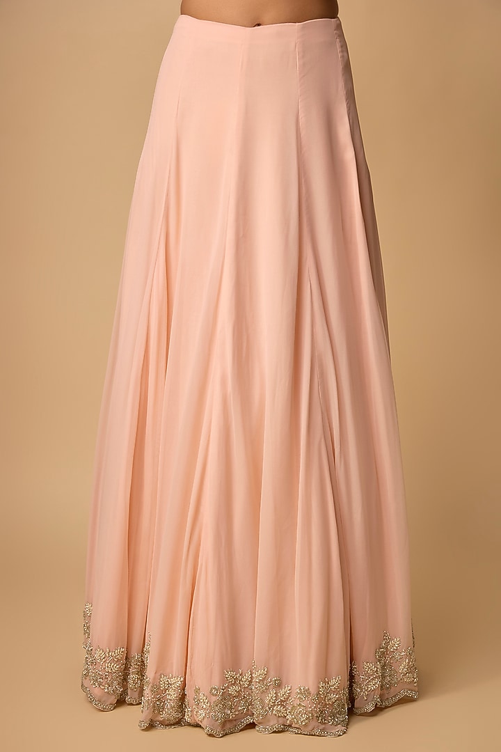 Pink Georgette Jacket Set by Malasa at Pernia's Pop Up Shop