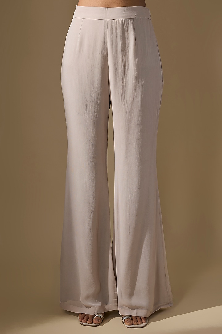 Grey Georgette Cutdana Work Kurta Set by Malasa at Pernia's Pop Up Shop