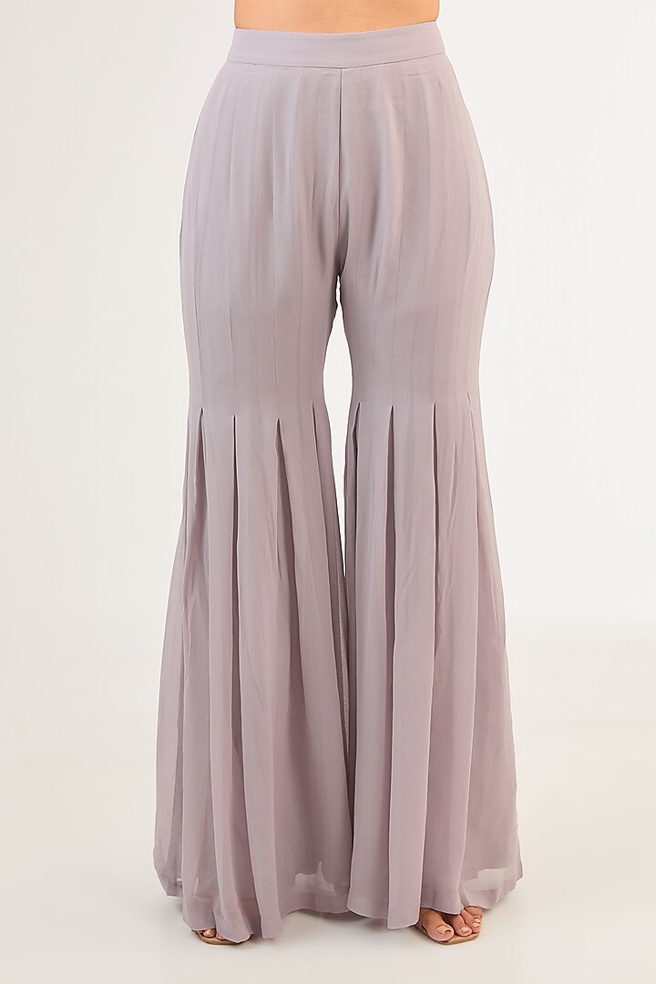 Lilac Georgette Pant Set by Malasa at Pernia's Pop Up Shop