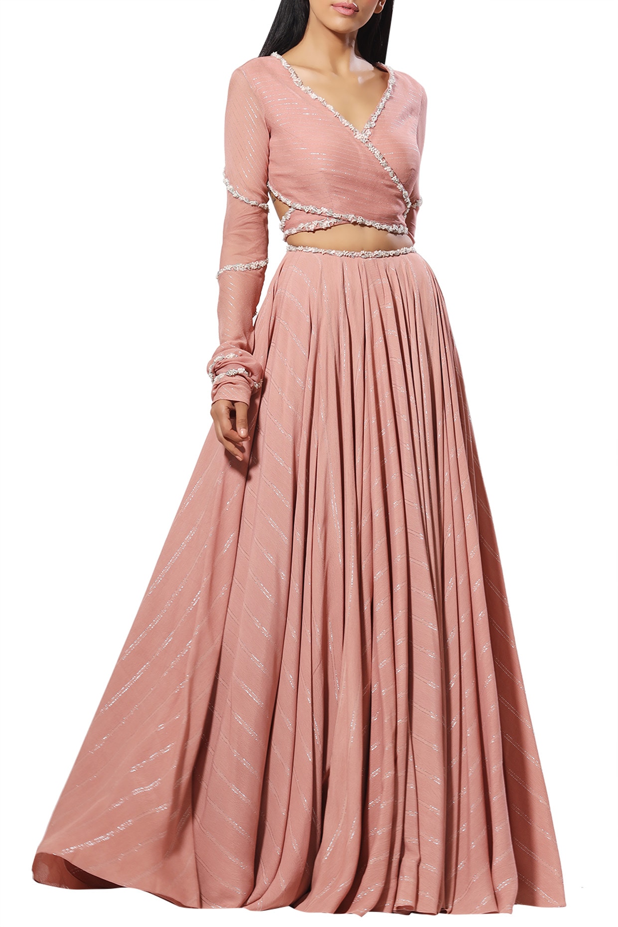 Pink skirt lehenga best sale