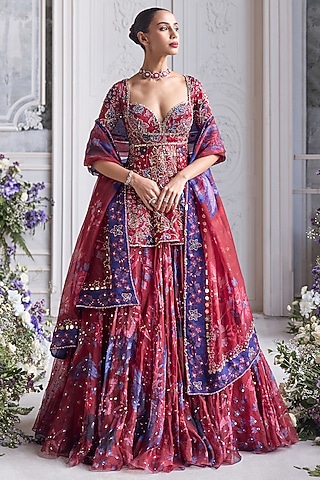 long burgundy silk dress Burgundy Satin Prom Dress with Pearl Neckline, Slit & Long Sleeve – St –  Viniodress