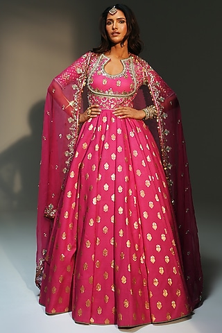 sachin and babi light blue dress Baby Pink Color Georgette Anarkali Suit With Sequence Work and Dupatta in  USA, UK, Malaysia, South Africa, Dubai, Singapore