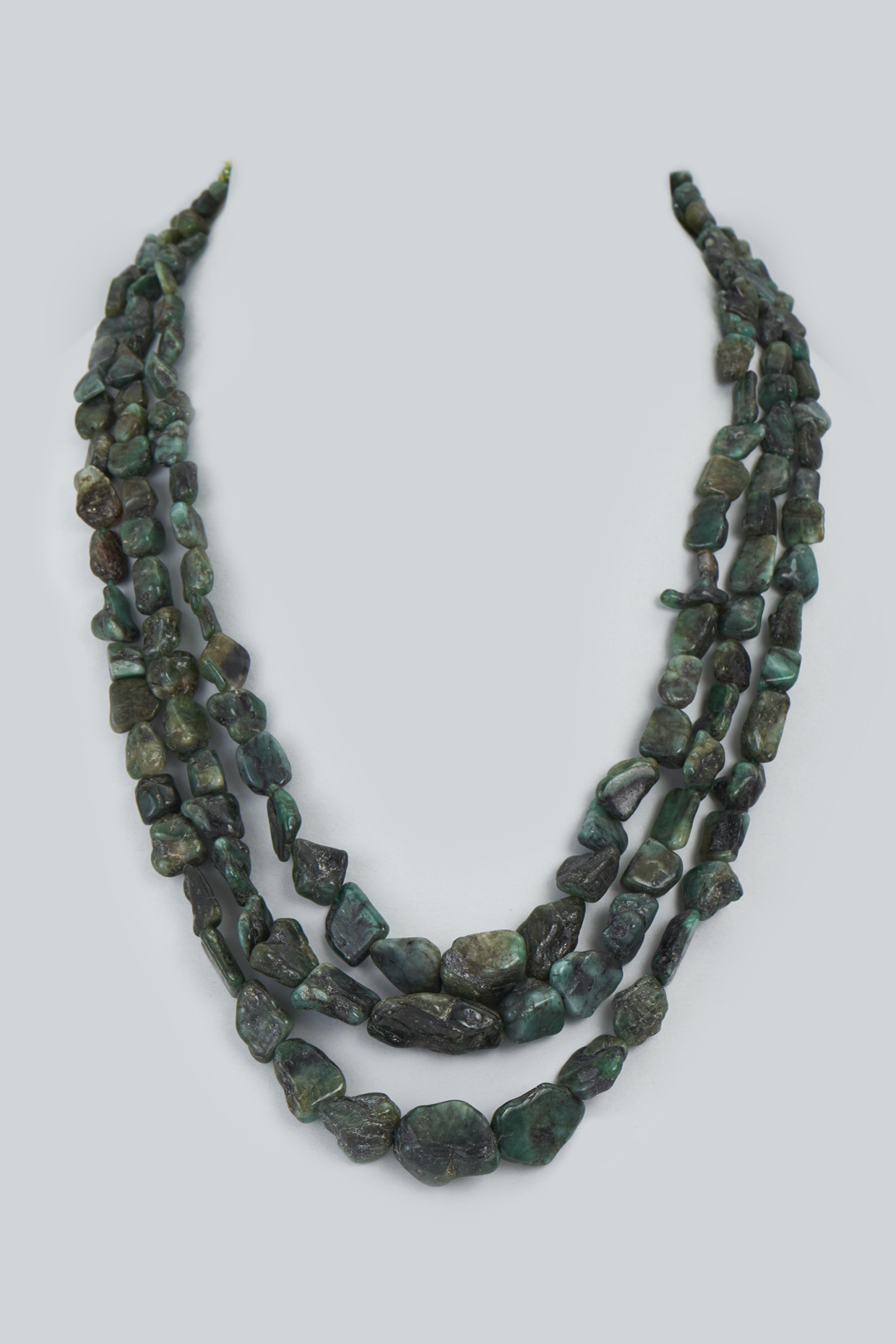 Gold Finish Layered Necklace Set by Moh-Maya by Disha Khatri at Pernia's Pop Up Shop