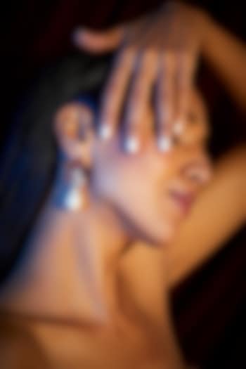 Gold Finish Ruby Dangler Earrings by Moh-Maya by Disha Khatri at Pernia's Pop Up Shop