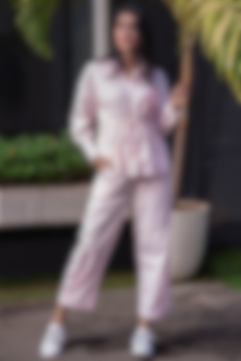 Baby Pink Cotton Shirt by Mehak Murpana at Pernia's Pop Up Shop