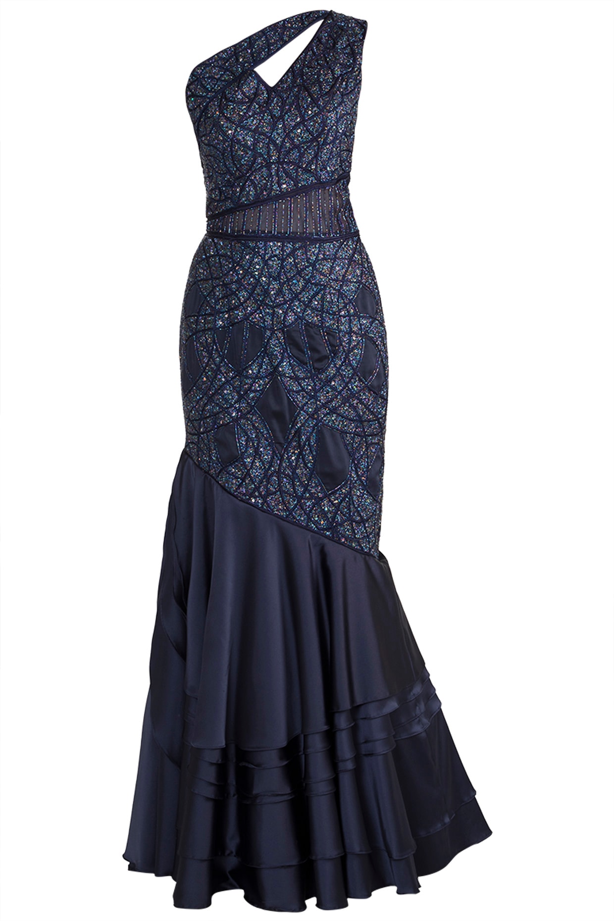 Full Sleeves Velvet Fish Cut Embellished Gown (Burgundy) – Titrit store