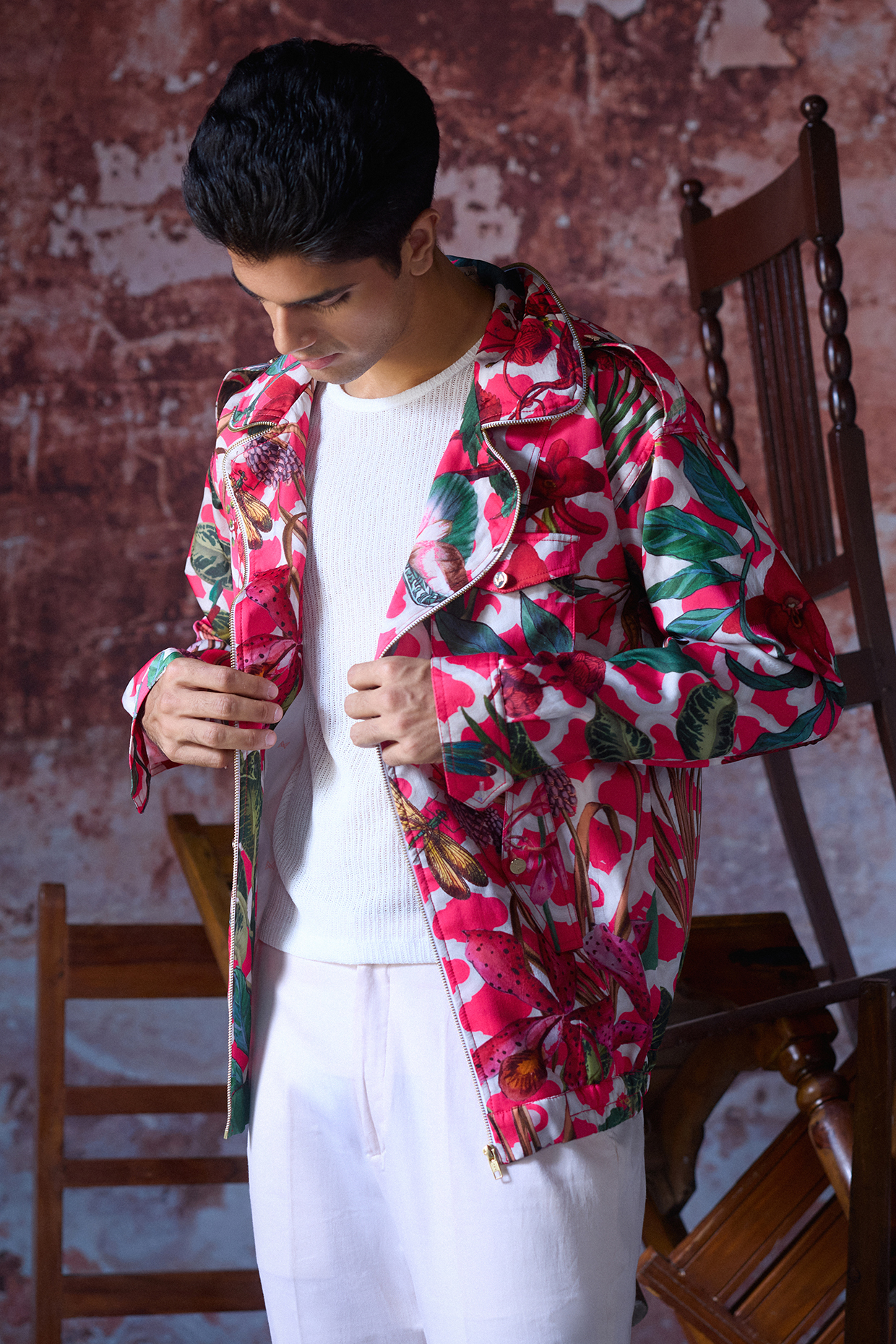Neon pink bomber jacket shop