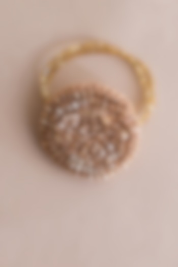 Gold Beaded Napkin Rings by Chrysante By Gunjan Gupta