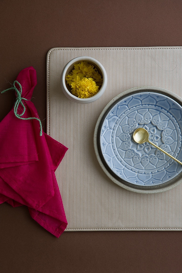 Cream & Gold Luxury Placemats by Chrysante By Gunjan Gupta