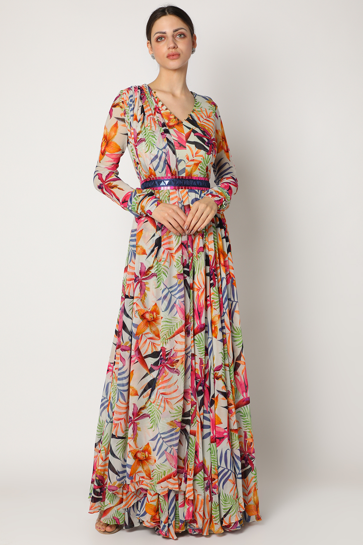Shop Designer Floral Anarkali Dresses Pernia S Pop Up Shop 2021