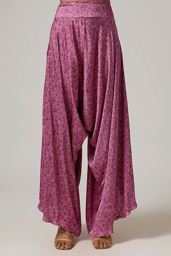 Ivory & Rani Pink Chanderi Thread Work Kurta Set by Minaxi Dadoo at Pernia's Pop Up Shop