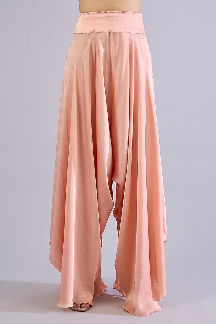 Pink Dupion Silk Thread Work Cape Set by Minaxi Dadoo at Pernia's Pop Up Shop