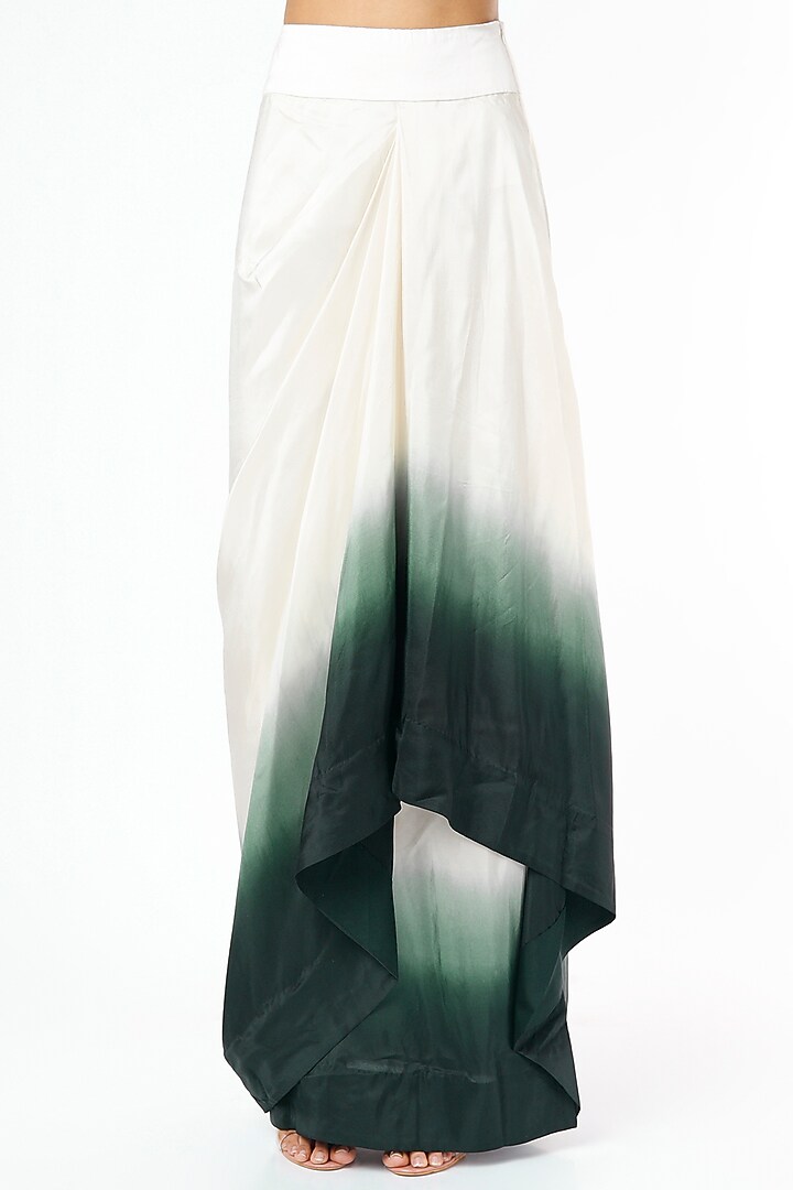 Green Embroidered Cape Set by Minaxi Dadoo at Pernia's Pop Up Shop