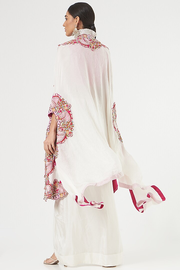 Ivory Dupion Skirt Set by Minaxi Dadoo at Pernia's Pop Up Shop