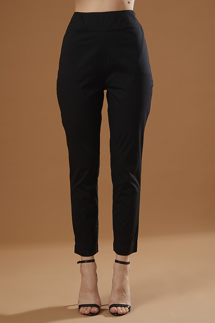Black Dupion Off-Shoulder Tunic Set by Minaxi Dadoo at Pernia's Pop Up Shop