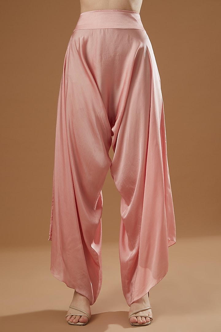 Pink Dupion Hankey Cape Set by Minaxi Dadoo at Pernia's Pop Up Shop