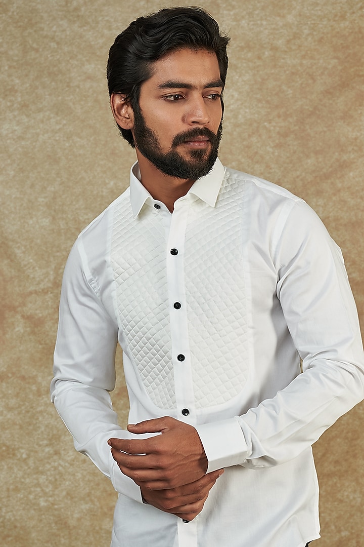 Tuxedo Shirt White Shirt For Men Party Buy Black Tuxedo Shirt 100% Cotton,  French Cuff