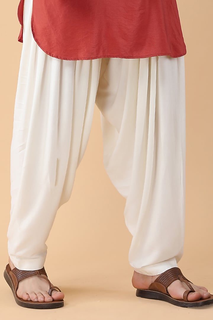 Rust Cotton Sequins Work Bundi Jacket Set by Manish Nagdeo Men at Pernia's Pop Up Shop