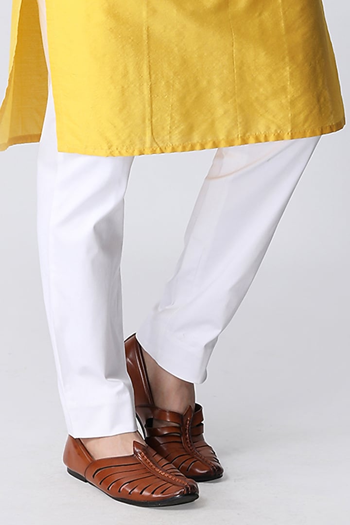 Multi-Colored Ruby Cotton Silk Asymmetric Bundi Jacket Set by Manish Nagdeo Men at Pernia's Pop Up Shop