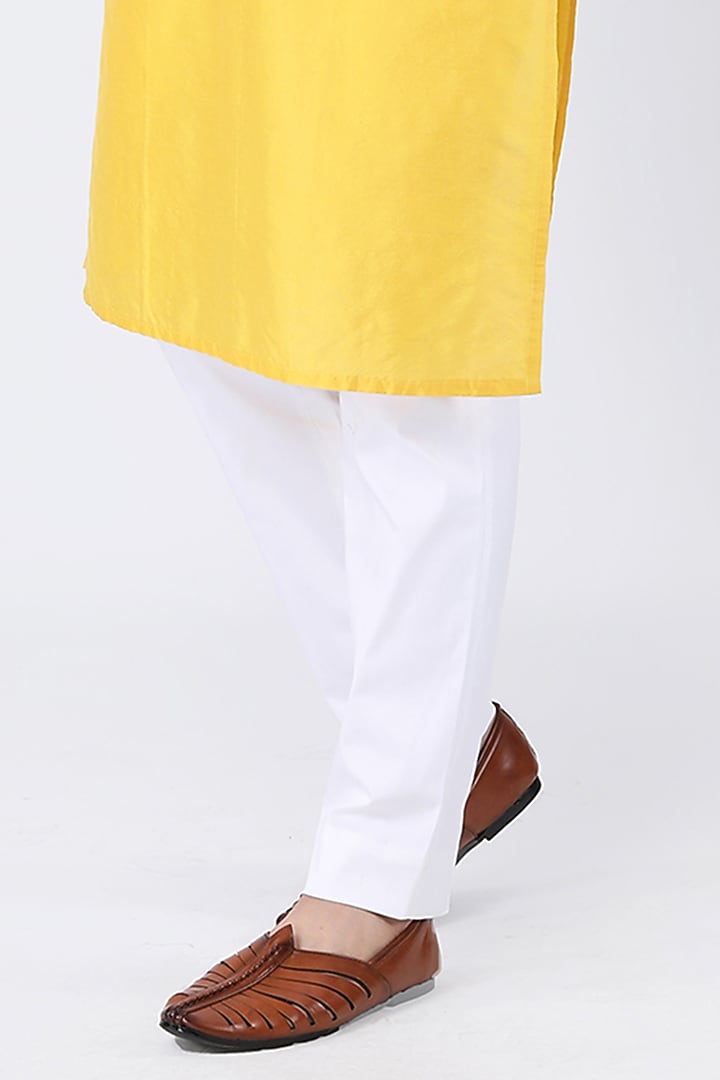 Multi-Colored Ruby Cotton Silk Asymmetric Bundi Jacket Set by Manish Nagdeo Men at Pernia's Pop Up Shop