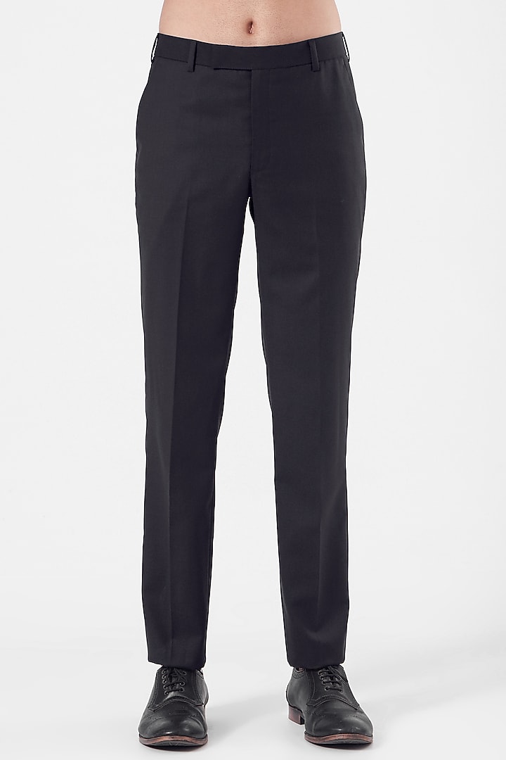 Black Viscose Blend Bandhgala Jacket Set by Manish Nagdeo Men at Pernia's Pop Up Shop
