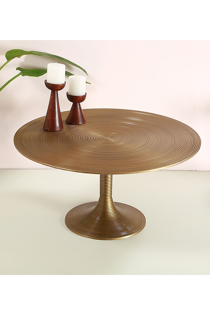 Bronze Aluminum Round Coffee Table by Manor House