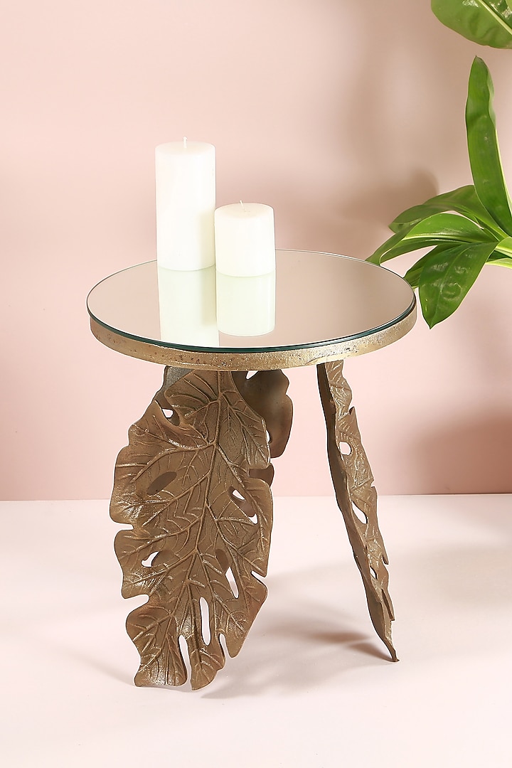 Bronze Aluminum End Table by Manor House