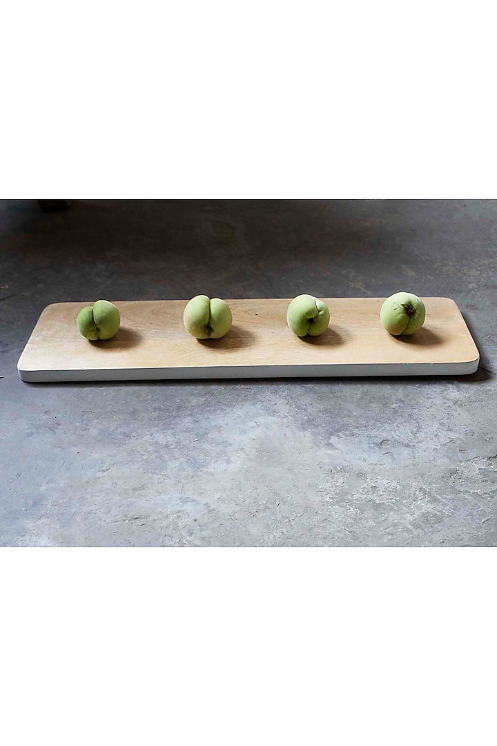 Brown Wood Rectangle Platter by Manor House at Pernia's Pop Up Shop
