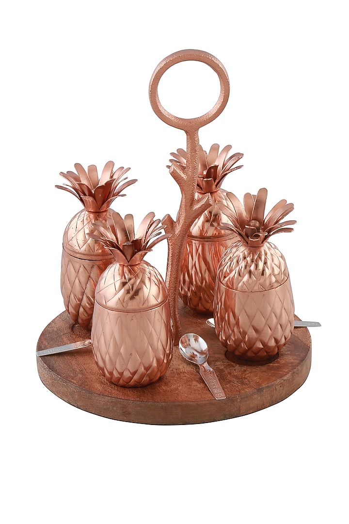 Copper Finish Serving Set (Set of 9) by Manor House at Pernia's Pop Up Shop