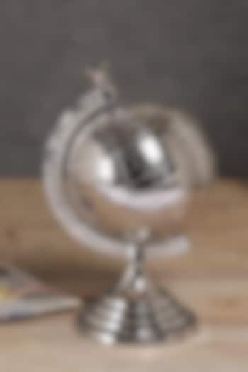 Silver Metal Globe Showpiece by Manor House