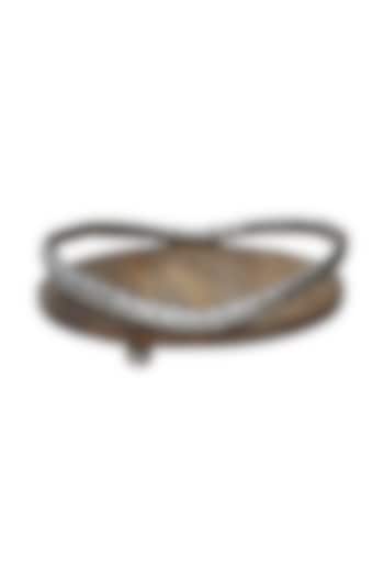 Brown Aluminium Tray by Manor House at Pernia's Pop Up Shop