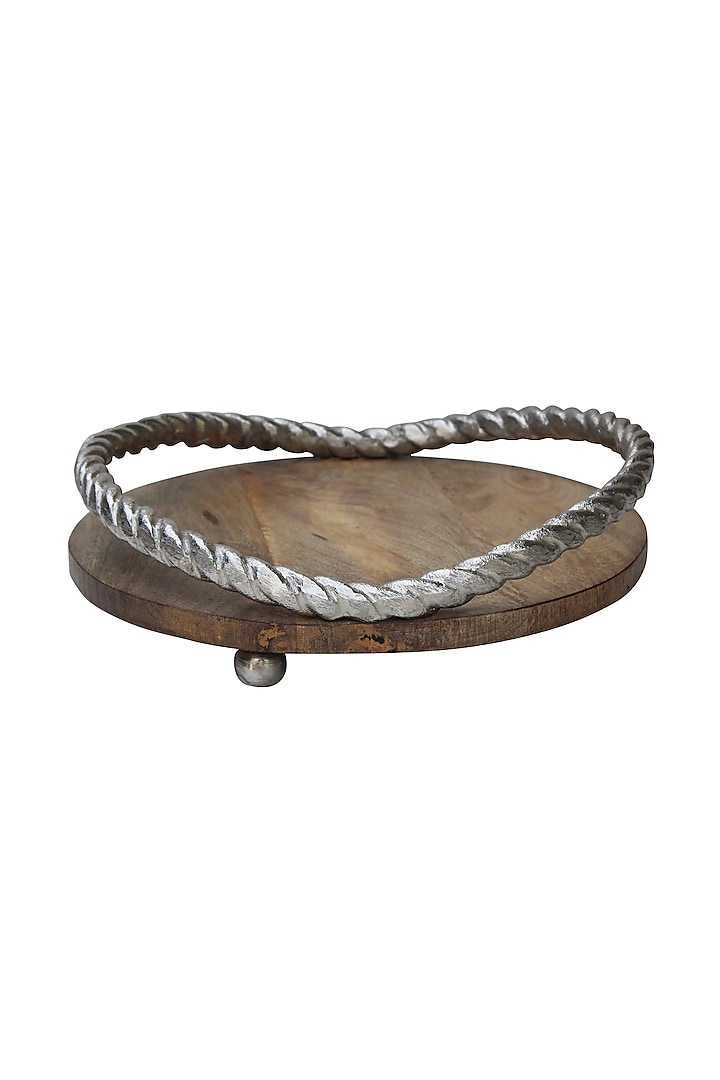 Brown Aluminium Tray by Manor House at Pernia's Pop Up Shop