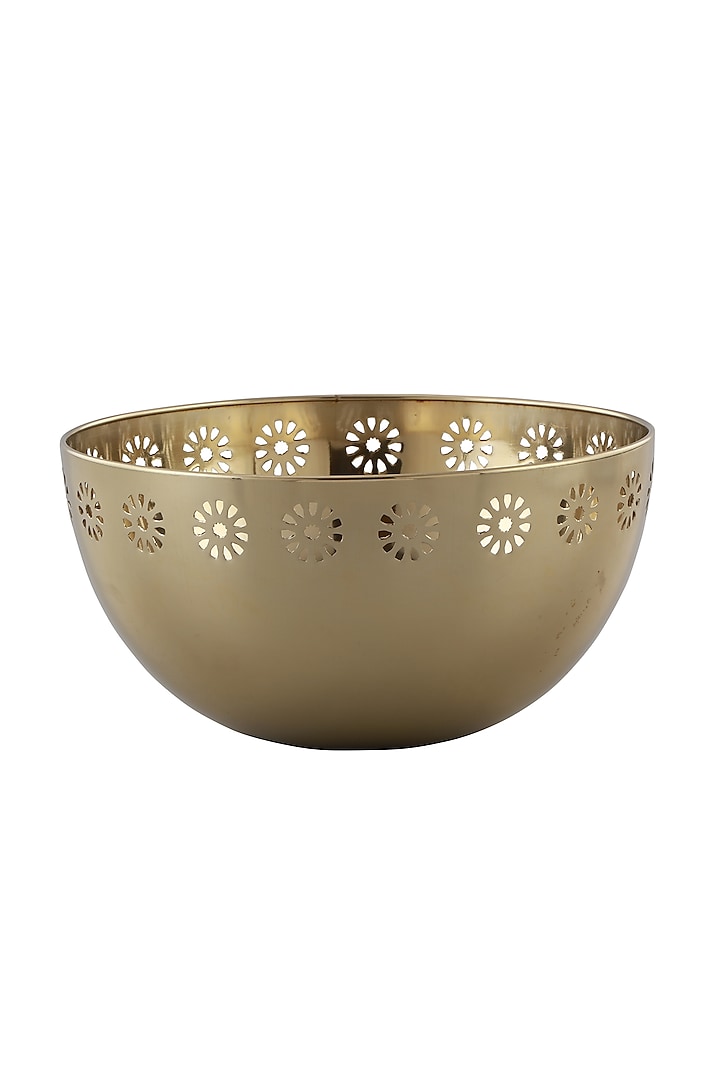 Gold Stainless Steel Bowl by Manor House at Pernia's Pop Up Shop