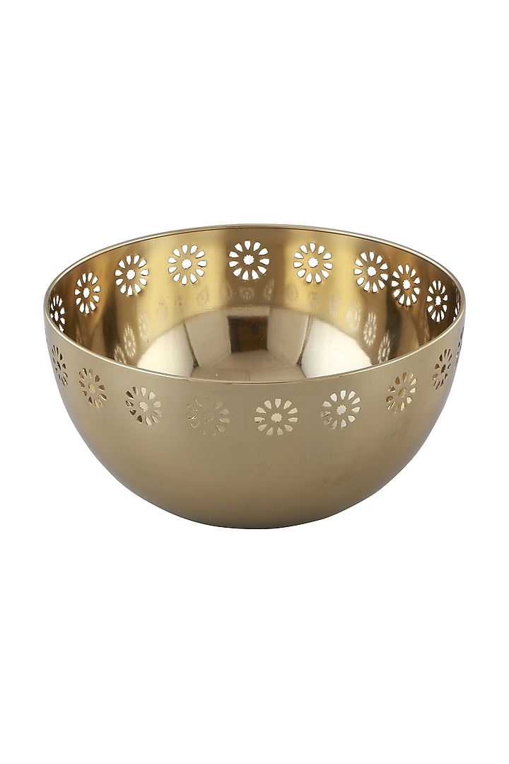 Gold Stainless Steel Bowl by Manor House at Pernia's Pop Up Shop