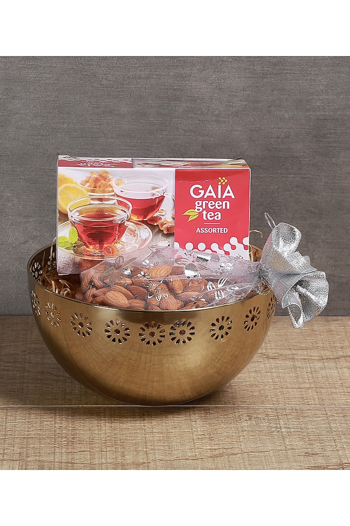 Gold Stainless Steel Bowl by Manor House at Pernia's Pop Up Shop