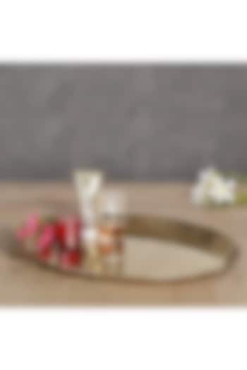 Powder Gold Aluminium Tray by Manor House at Pernia's Pop Up Shop