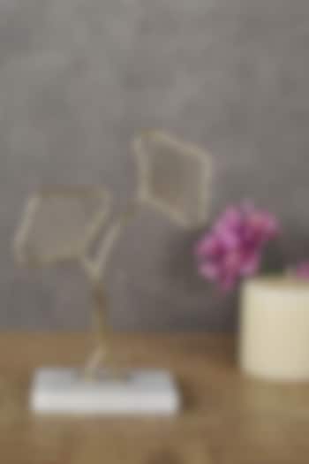 Gold Aluminium & Marble Sculpture by Manor House at Pernia's Pop Up Shop